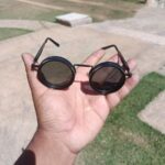 Fashionable Adjustable Sunglasses: Suitable for retro punk parties, sunshade, sun protection and festivals like Easter, graduation season, Halloween and Christmas. With aluminum-magnesium lenses, alloy frames, a glasses case and a lens cloth. photo review