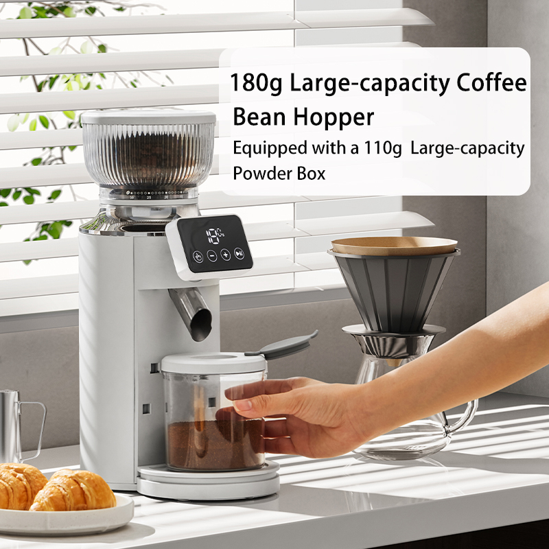 Petrus Coffee Grinder Metal Body For 51/58MM Portafilter With 30 Precise Grind Settings Espresso Drip Percolator French Press American Coffee Machine