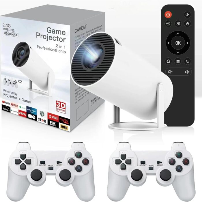 🎥✨Portable 2.4G/5G Wifi Smart Projector – 4K Home Cinema & Game 1080P HD Projector