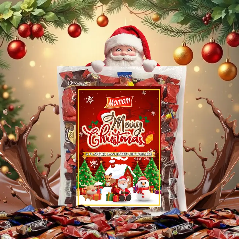 🎄 Gearhubui Christmas Chocolate & Candy Bundle – Buy 1 Get 1 Free | 2 Packs Total | 5 Flavors | Big 400g Pack | Perfect Holiday Gift for Family | Halal 🇵🇭