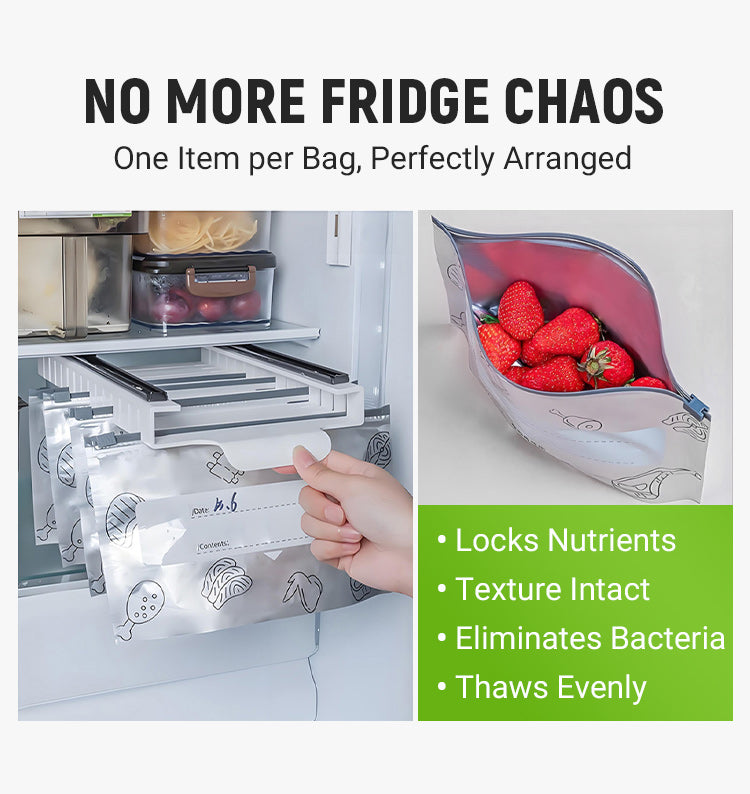 Exclusive for new users, limited stock, grab it now 【60PCS】Reusable Aluminum Foil Sealable Storage Bags