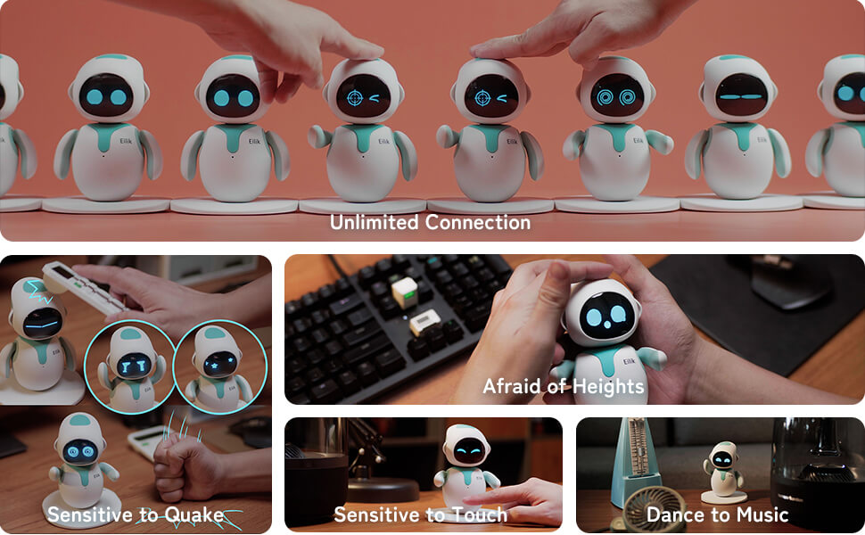Eilik – Cute Robot Pets for Kids and Adults. Your Perfect Interactive Companion at Home or Workspace. Unique Gifts for Girls & Boys.