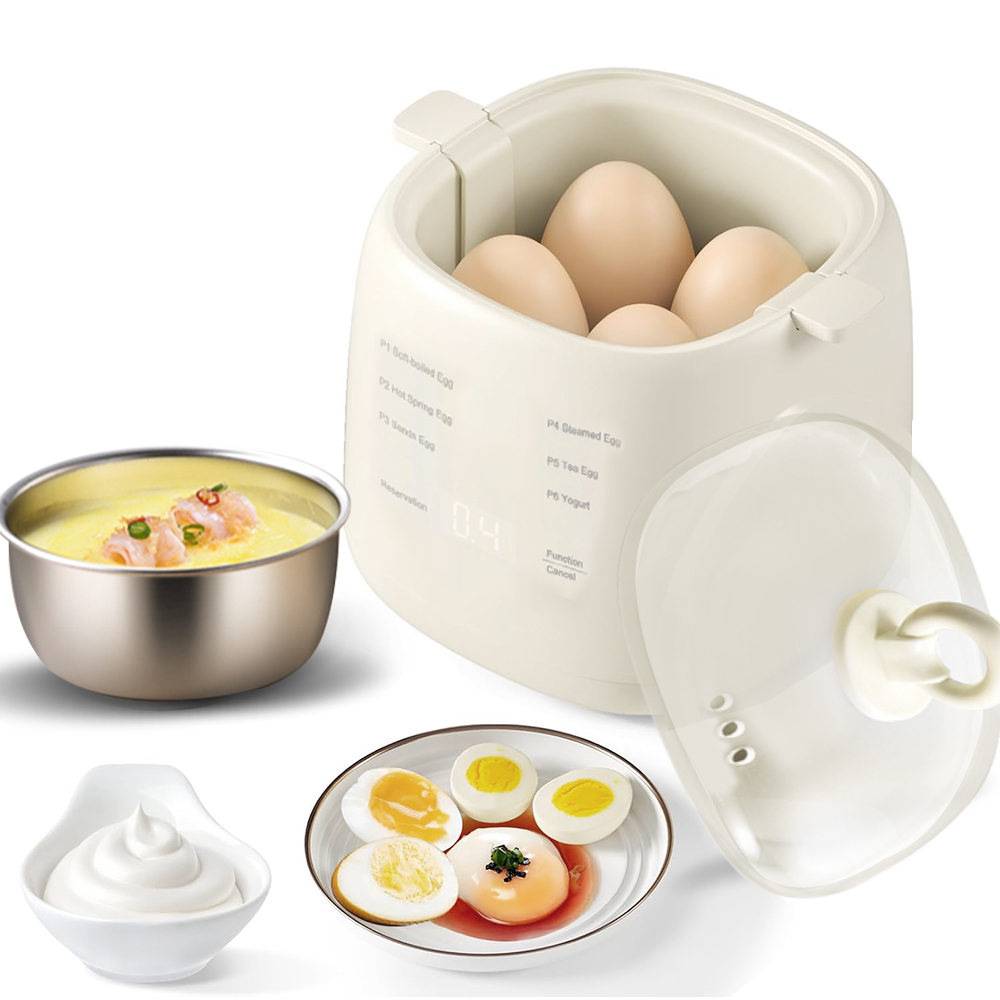 🔥Best Seller! Simmo 4-Egg Electric Boiler 200W | Fast Cook in Minutes | Auto Shut-Off Safety | Multi-Function Steamer | Ready Stock SG