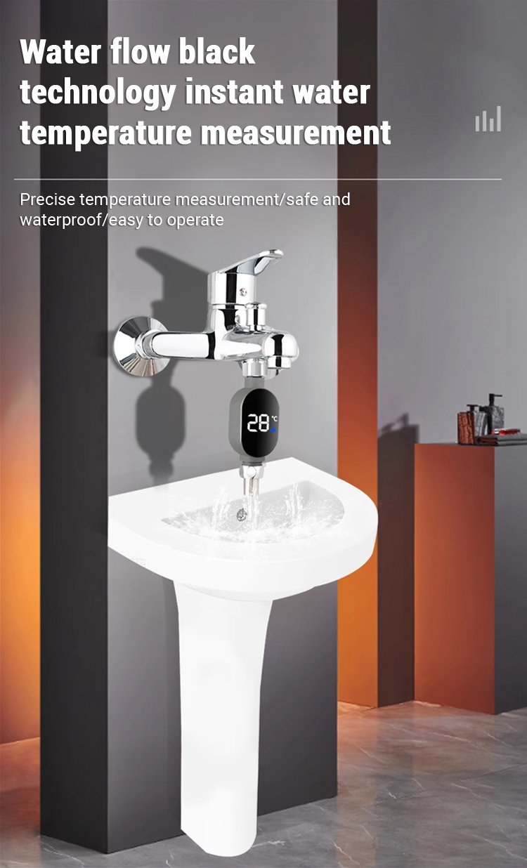 【0 electricity bill】Shower head LED temperature display Only the last 100 pcs left⚡