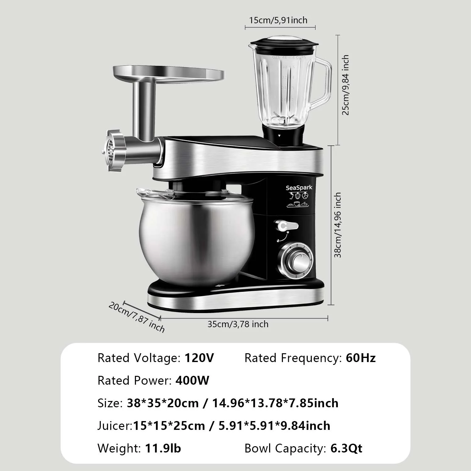 5-in-1 Multifunctional Vertical Mixer
