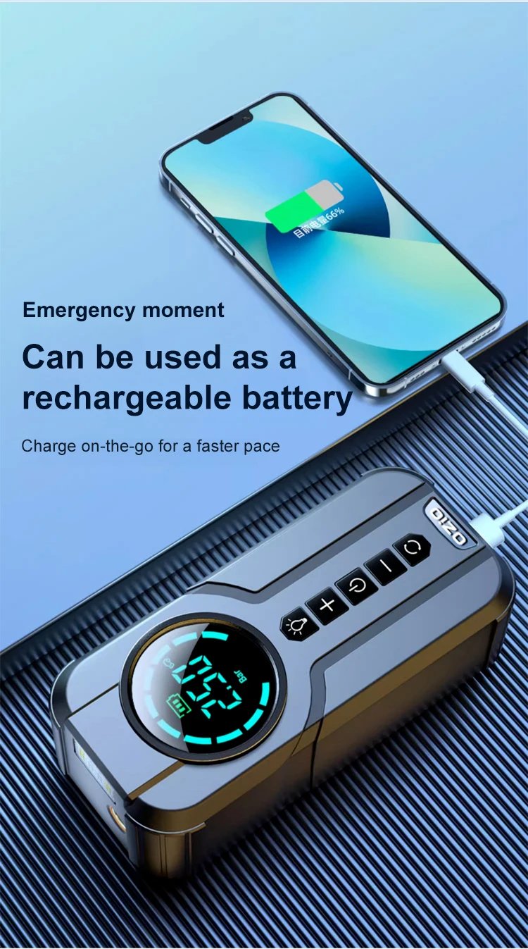 4 in 1 Portable High-Power Car Jump Starter & Air Pump - 🔥2026 New Year Big Pre-Promation 49% OFF🔥