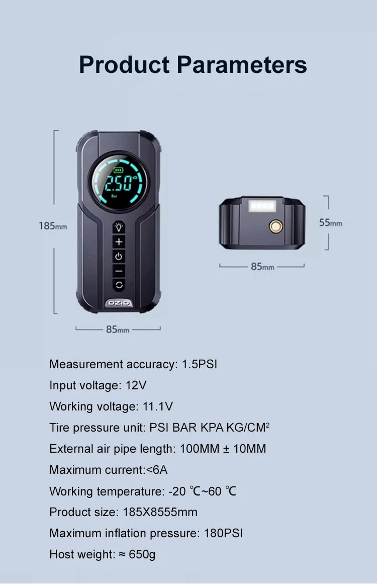 4 in 1 Portable High-Power Car Jump Starter & Air Pump - 🔥2026 New Year Big Pre-Promation 49% OFF🔥