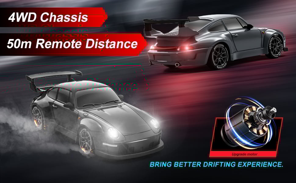 High-Speed 4WD RC Drift Car 🔥 20 km/h Racing Fun with Cool LED Lights