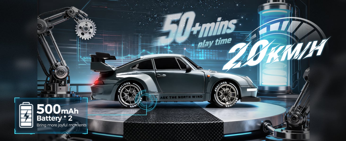 High-Speed 4WD RC Drift Car 🔥 20 km/h Racing Fun with Cool LED Lights
