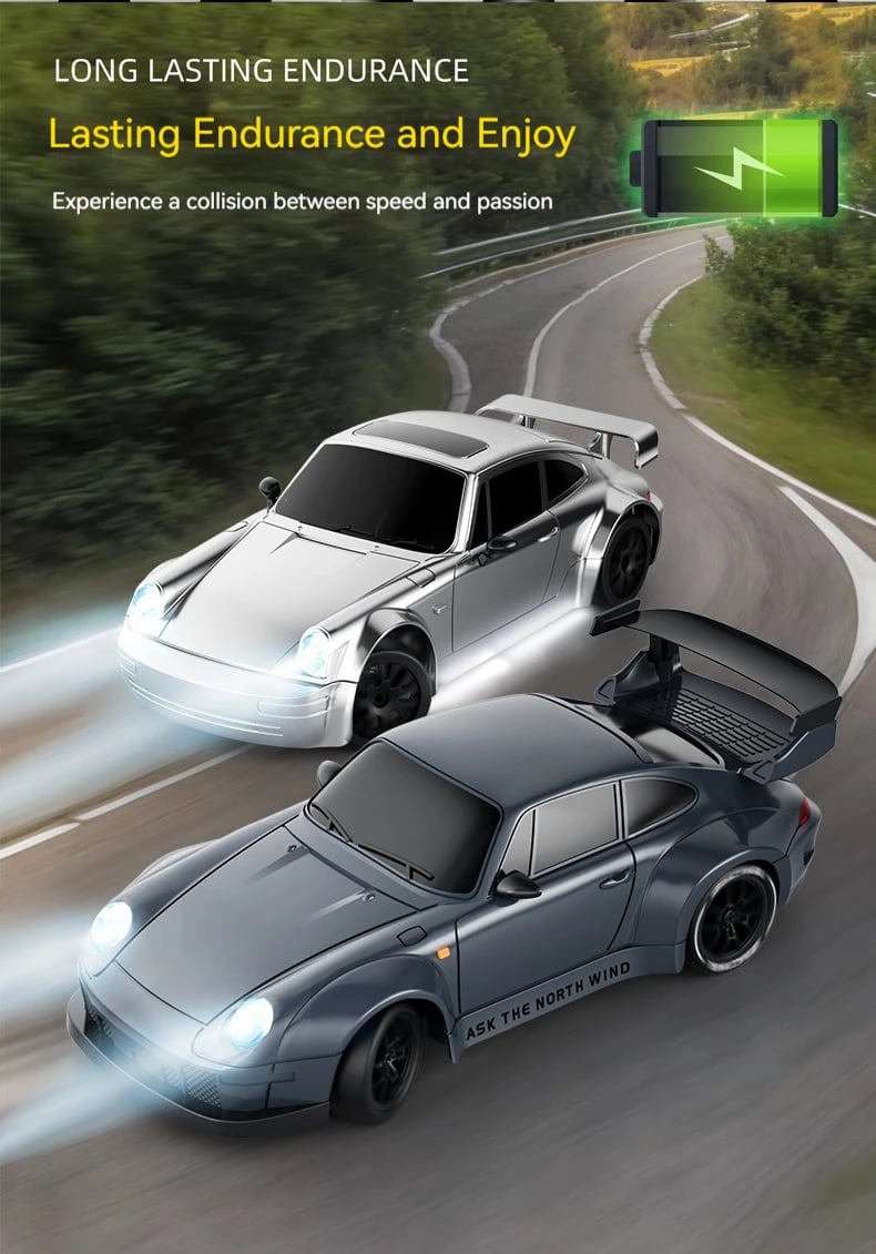 High-Speed 4WD RC Drift Car 🔥 20 km/h Racing Fun with Cool LED Lights